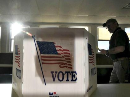 Voter, Booth Thompson Reuters