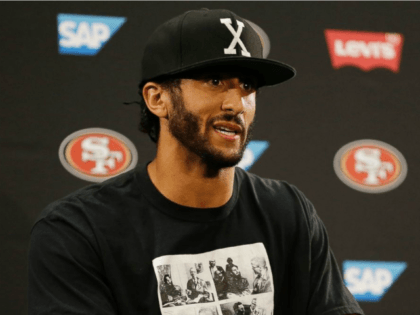 San Francisco 49ers quarterback Colin Kaepernick answers questions at a news conference after an NFL preseason football game against the Green Bay Packers, Aug. 26, 2016, in Santa Clara, California.
