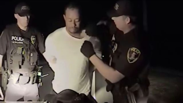 Tiger Woods looks bewildered in new police breathalyzer video - Breitbart