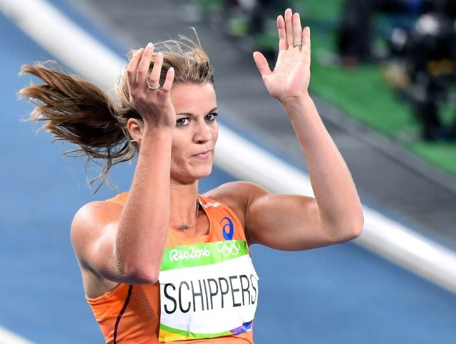Netherlands' Dafne Schippers was disqualified twice because of a false start on her 25th b