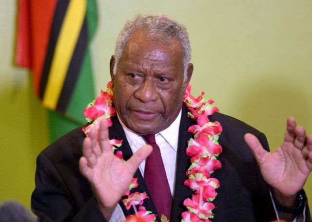 Vanuatu President Baldwin Lonsdale, who sacked his government two years ago over a massive