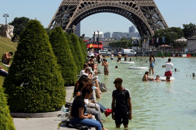 The French capital has been placed on heatwave alert