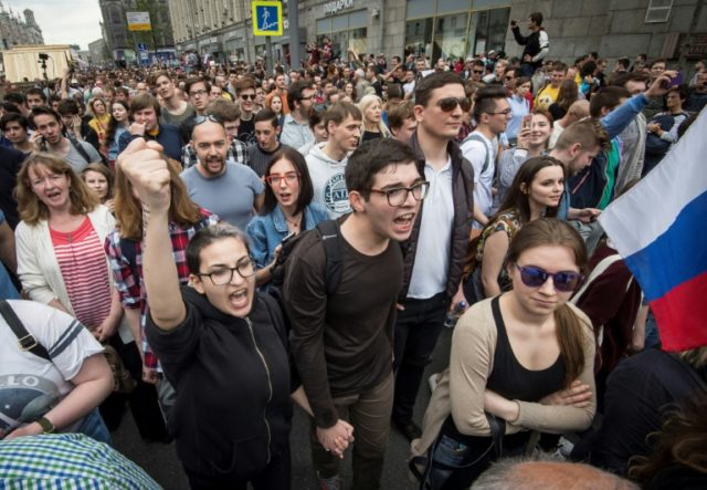 Many of the protesters who joined anti-corruption protests in Russia on June 12 were young