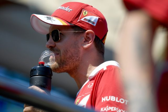 Sebastian Vettel drove his Ferrari into Lewis Hamilton's Mercedes during the Azerbaijan Gr