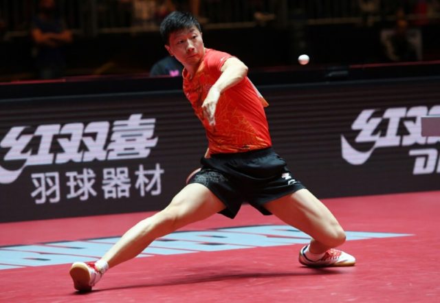 The sport's three top-ranked men's players -- including number one Ma Long, pictured -- fa