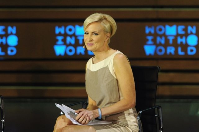 MSNBC host Mika Brzezinski, pictured at a 2015 event in New York, did not seem deterred by