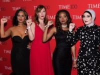 AP_17116634834719 Carmen Perez, left, Bob Bland, Tamika D. Mallory and Linda Sarsour attend the TIME 100 Gala, celebrating the 100 most influential people in the world, April 25, 2017, in New York.