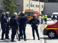 Calais Migrant Clashes Police officers and emergency workers intervene after clashes between migrants involving Eritreans and Ethiopians in Calais, on July 1, 2017.