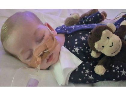 This is an undated photo of sick baby Charlie Gard provided by his family, taken at Great
