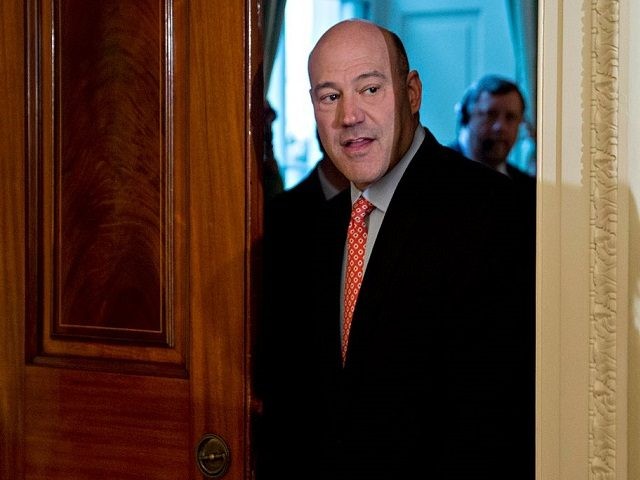 WASHINGTON, DC - JANUARY 22: Gary Cohn, director of the U.S. National Economic Council, ar