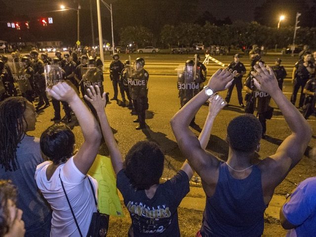 Hands up don't shoot - BLM Protest Baton Rouge Police -- Getty Images