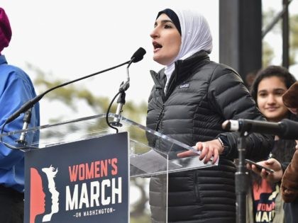 Linda Sarsour Women's March (Theo Wargo / Getty)