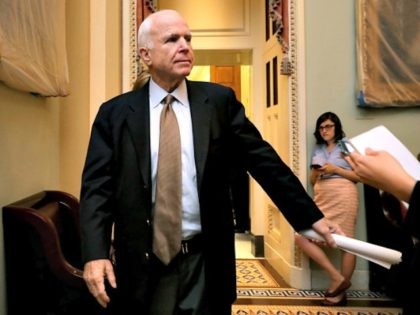 Senator John McCain Chip SomodevillaGetty