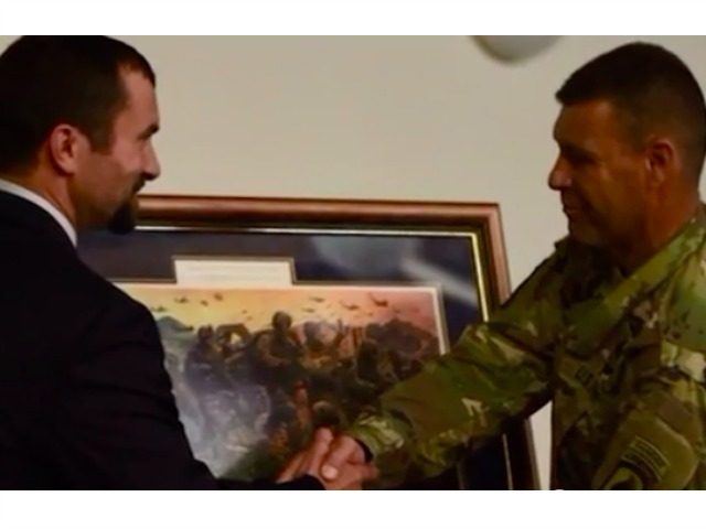 Soldier Shares Medal