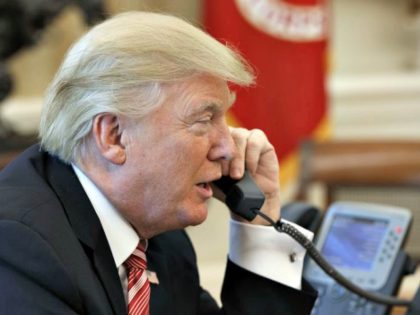 Trump on phone Evan VucciAP