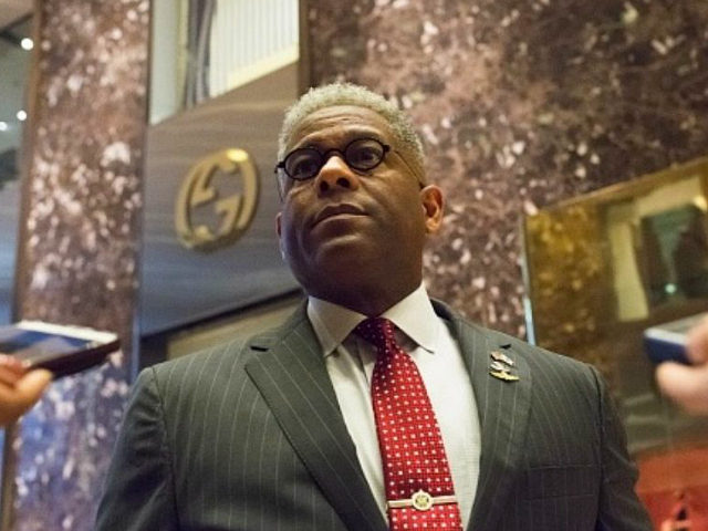 Allen West, chief executive officer of the National Center for Policy Analysis, speaks to members of the media at Trump Tower in New York, U.S., on Monday, Dec. 12, 2016. Senate Majority Leader Mitch McConnell said he had the 'highest confidence' in the intelligence community, in sharp contrast to President-elect …