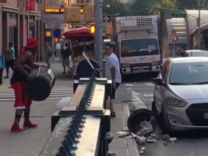 VIDEO: Man Wielding Machete Fights Man Carrying Trash Can in NYC Brawl