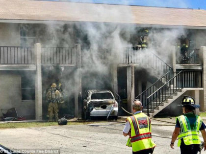 Carl Philbert, 31, died after he rammed his car, filled with propane tanks, into his ex-girlfriend's apartment in Fort Pierce, Florida