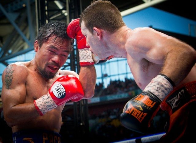 Manny Pacquiao's (L) surprise defeat to ex-schoolteacher Jeff Horn has left many boxing fa