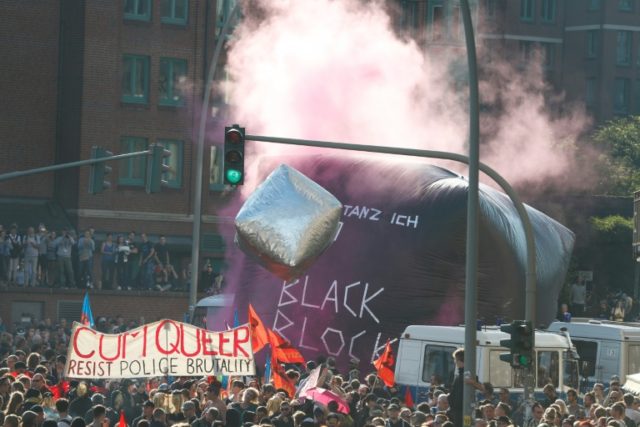 Protests turn violent for Trump's maiden G20