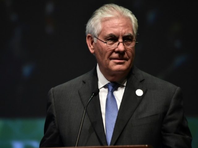 US Secretary of State Rex Tillerson had held several hours of talks the day earlier with P