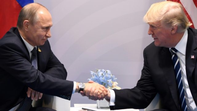 US President Donald Trump held talks with his Russian counterpart Vladimir Putin on the si