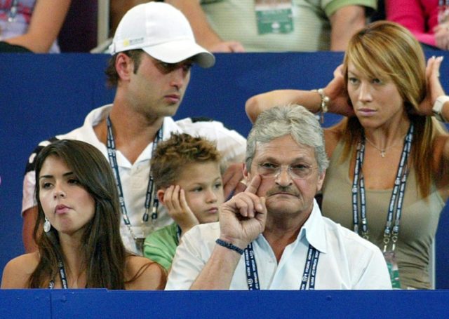 Nikolaos Salvator Philippoussis (bottom-R), father of Australian player Mark Philippoussis