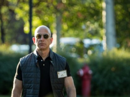 Amazon founder and CEO Jeff Bezos, seen at a conference this month in Sun Valley, Idaho, has become the world's richest individual according to real-time tracking by Forbes magazine