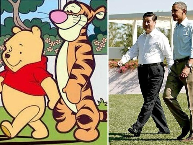 Chinese communist regime censors banned Pooh in 2017 after a photo of Xi and Obama began circulating on social media alongside an image of Pooh and his cartoon friend Tigger