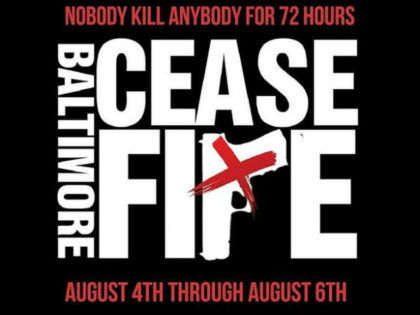 Activists in Baltimore were hoping to go a weekend without a homicide. Their slogan was "nobody kill anybody." Two people were killed during that period.