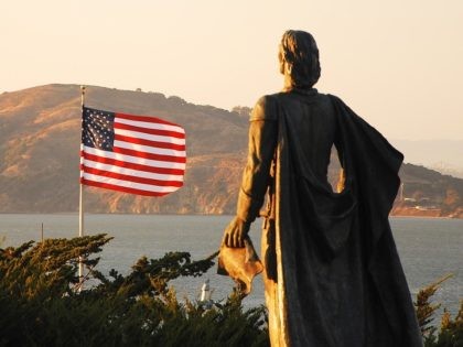 Christopher Columbus in SF (May Wong / Flickr / CC / Cropped)