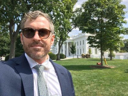 Journalist Mike Cernovich outside of the White House
