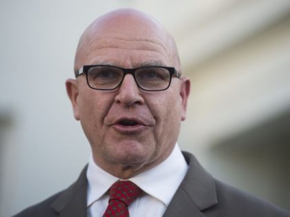 US National Security Advisor H. R. McMaster issues a statement to the press outside the West Wing at the White House in Washington, DC, May 15, 2017, denying the Washington Post report that US President Donald Trump spoke about classified information with Russian officials in the Oval Office. / AFP …