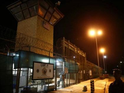 FILE - In this Nov. 20, 2013 file photo, reviewed by the U.S. military, the entrance to Camp VI detention facility is guarded at Guantanamo Bay Naval Base, Cuba. Fears that Donald Trump will make good on his pledge to bring more prisoners to the U.S. base in Cuba have …