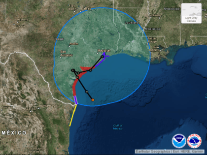 Harvey Track - 8-25 am - NHC Chart