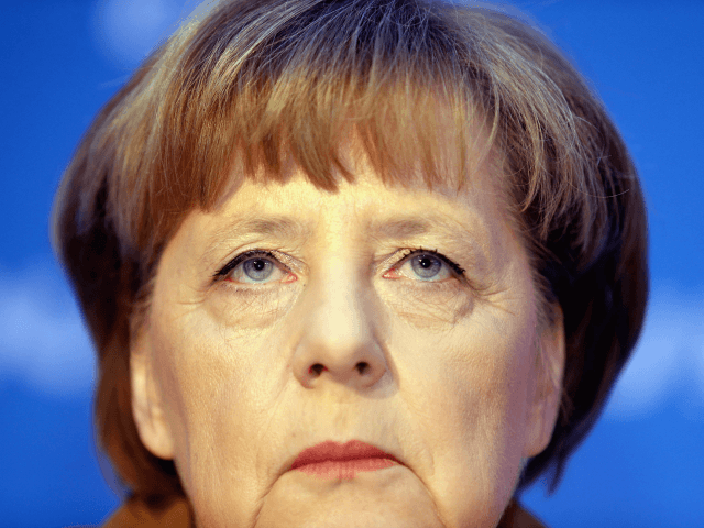 German Chancellor and Chairwoman of the German Christian Democrats (CDU) Angela Merkel loo