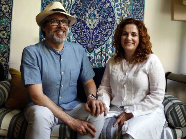 Michael Chabon and Ayelet Waldman 2 (Menahem Kahana / AFP / Getty)