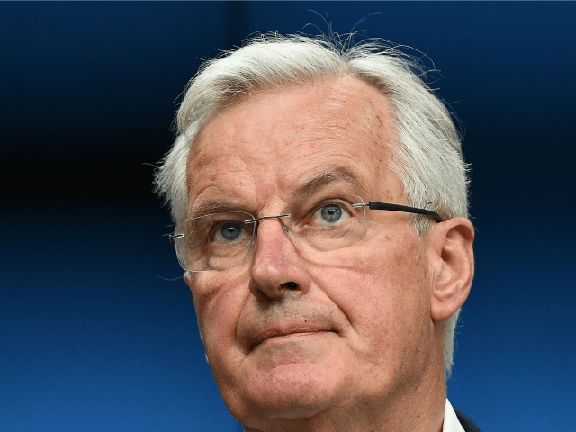 European Commission member in charge of Brexit negotiations with Britain, Michel Barnier, looks on during a press conference at the end of a general affairs council at the European Council in Brussels, May 22, 2017.