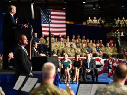 President Trump delivers speech about Afghanistan stragegy on August 21, 2017.