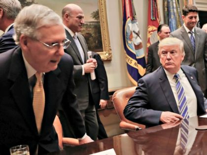 Trump Stares at McConnell Pablo Martinez MonsivaisAP
