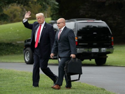 National Security Adviser HR McMaster with Trump. (Alex Wong/Getty Images)