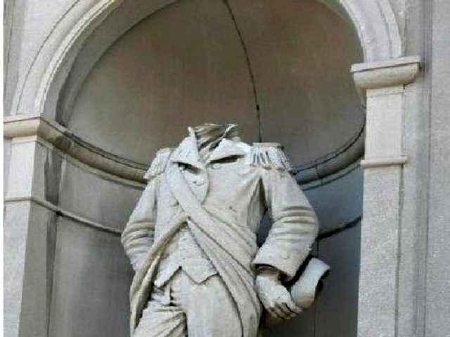 William Crawford Statue Beheaded