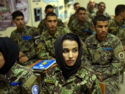 In this photograph taken on September 29, 2016, new Afghan air force pilots attend a class at the air force university in Kabul. Under pressure from the Taliban, Afghanistan's military is increasingly relying on the country's young air force, and, together with Western allies, is speeding up its training of …