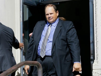 Former lottery security officer Eddie Tipton leaves the Polk County Courthouse after sente