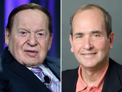 Sheldon Adelson and James Warren, Chief Media Writer for Poynter.