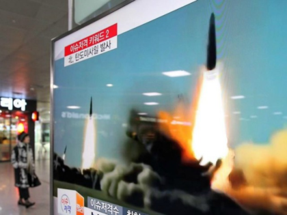 FILE - In this March 10, 2016, file photo, a TV screen shows a file footage of the missile launch conducted by North Korea, at Seoul Railway Station in Seoul, South Korea. Three North Korea short range ballistic missiles failed on Saturday, Aug. 26, 2017, a temporary blow to Pyongyang's …