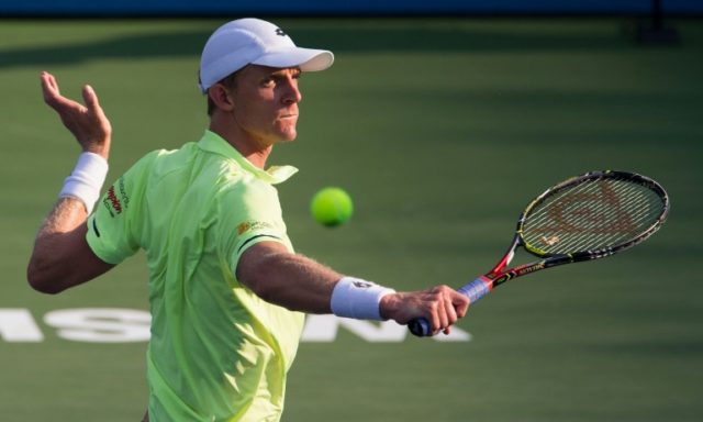 Kevin Anderson, pictured on August 4, 2017, is through to the final of the Citi Open