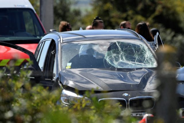 Police located the vehicle used in the attack along a motorway near the northern port of C