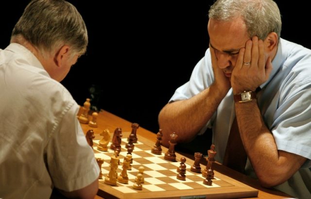 Russian chess player Garry Kasparov utterly dominated the sport from 1985 to 2000