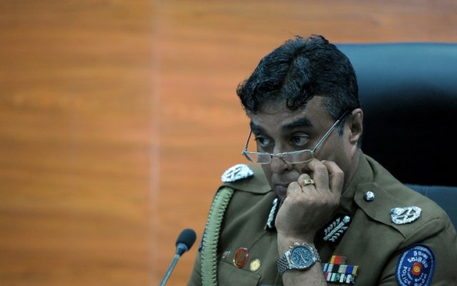 Sri Lanka police chief Pujith Jayasundara, who has claimed prayer and Buddhist rituals hel